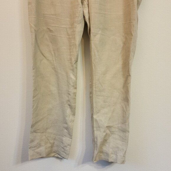 Lauren Ralph Lauren Black Label Linen Pant Women 36Wx29L Classic Tropical - Picture 5 of 12